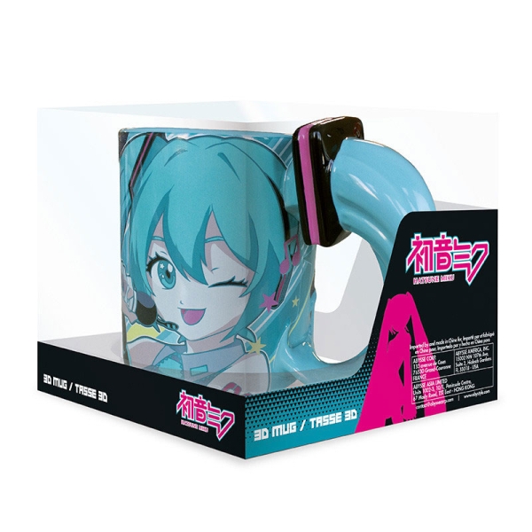 Cană mare din ceramică 3D Vocaloid - Hatsune Miku