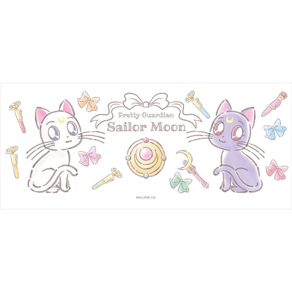 Cană ceramică Sailor Moon 320ml - Luna și Artemis Chibi