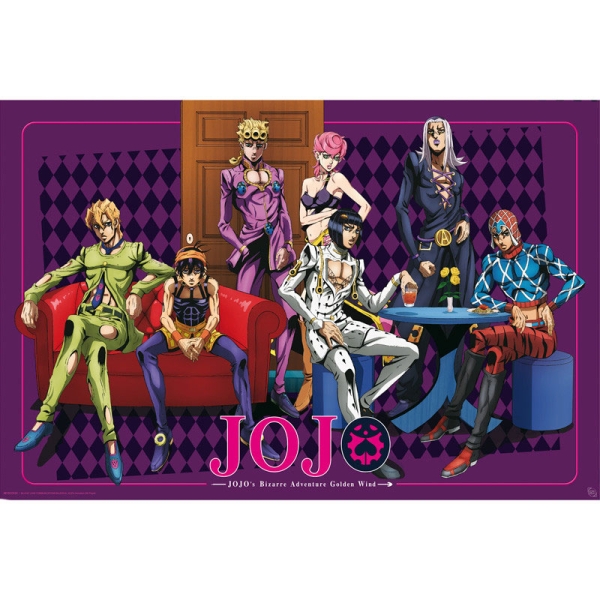 Aventurile Bizare ale lui Jojo: Poster Mare - Vântul de Aur
