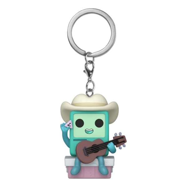 Figurină breloc din vinil Adventure Time POP! - Cowboy BMO (cu chitară)