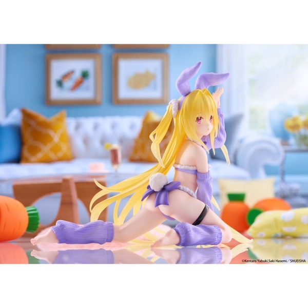 PRE-ORDER: To Love-Ru Darkness MOFLOCK PVC Figure - Golden Darkness (Fluffy Bunny Ver.) 13 cm