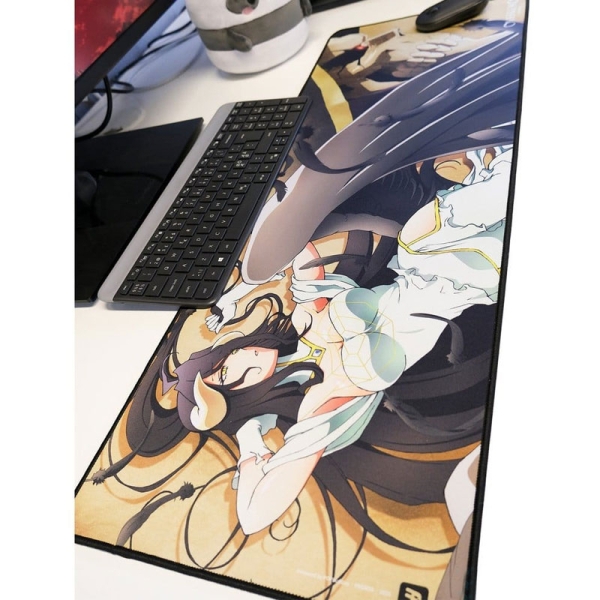 Mousepad XXL Overlord cu Albedo și Ainz