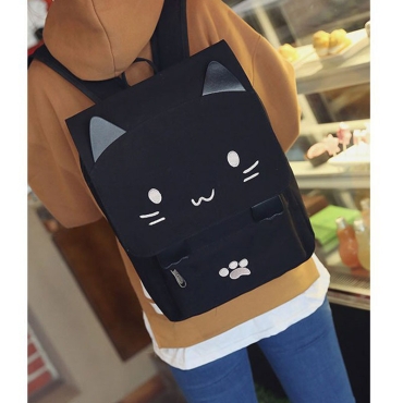 Rucsac „Neko Atsume” - Negru