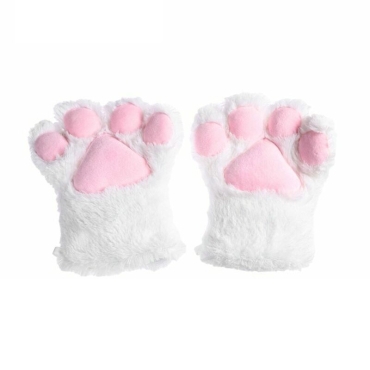 Mănuși negre de pluș / Labele Cosplay