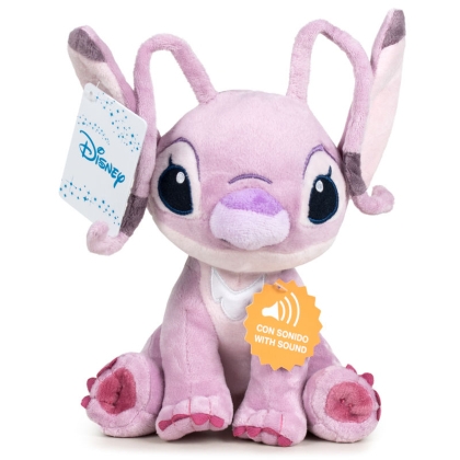 Disney Stitch Angel soft plush toy with sound 30cm
