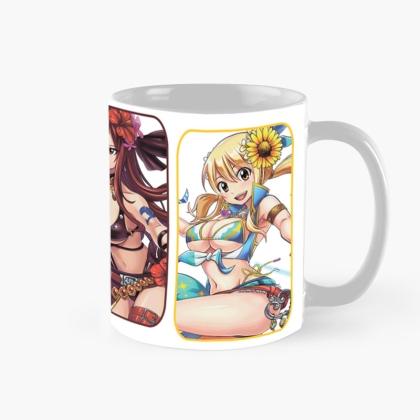 Fairy Tail: Coffee Mug - Lucy, Natsu, Erza, Gray
