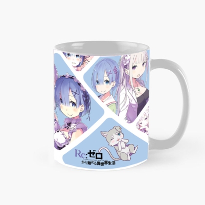 Re: Zero Starting Life in Another World: Coffee Mug - Rem and Emilia