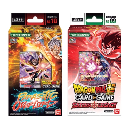 HOBBY COMBO: Dragon Ball Super Card Game Starter Decks - Saiyan Legacy + Parasitic Overlord