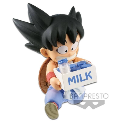 Dragon Ball Statue Goku Young Milk 11cm Special White Black Bwfc Banpresto 
