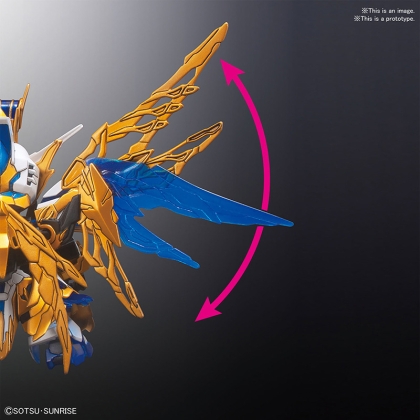(SD) Gundam Model Kit Екшън Фигурка - Sangoku Soketsuden Liang Freedom Gundam 1/144