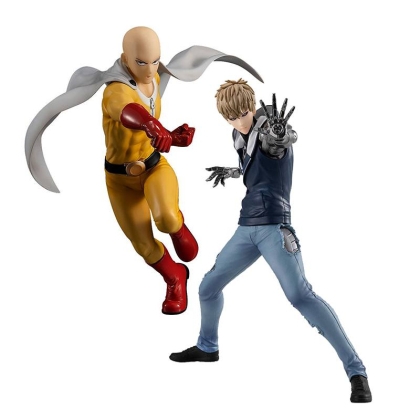 COMBO HOBBY: One Punch Man: Figurină de colecție - Genos + Figurină de colecție - Saitama