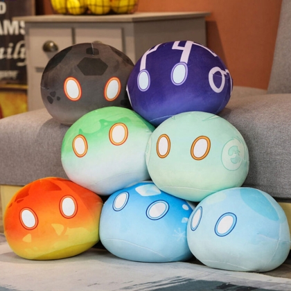 Genshin Impact Plush Pillow – Geo Slime 