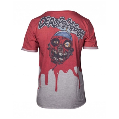 Deadpool - All Over Men's T-shirt With Roll-Up Sleeves