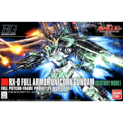 (HGUC) Gundam Model Kit - Full Armor Unicorn Gundam (Destroy Mode) 1/144