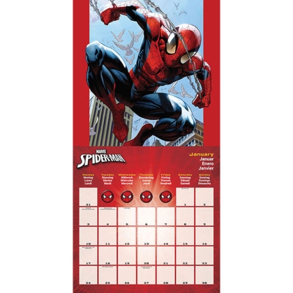 Disney Marvel, Spiderman Official Calendar 2022