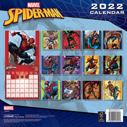 Disney Marvel, Spiderman Official Calendar 2022