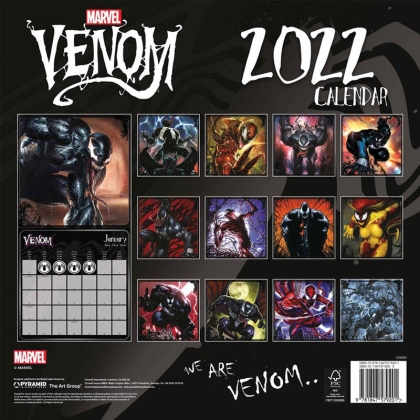 Disney Marvel Venom Calendar 2022
