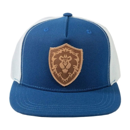 World of Warcraft Alliance Leather Emblem Snap Back Hat