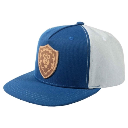 World of Warcraft Alliance Leather Emblem Snap Back Hat