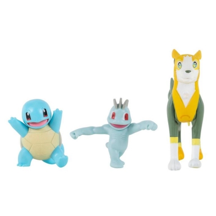 Pokémon Battle Mini Figures Pack - Squirtle, Boltund & Machop
