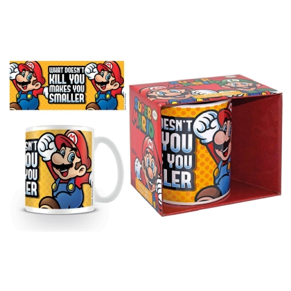 Super Mario Coffee Mug - What Doesn't Kill You Makes You Smaller