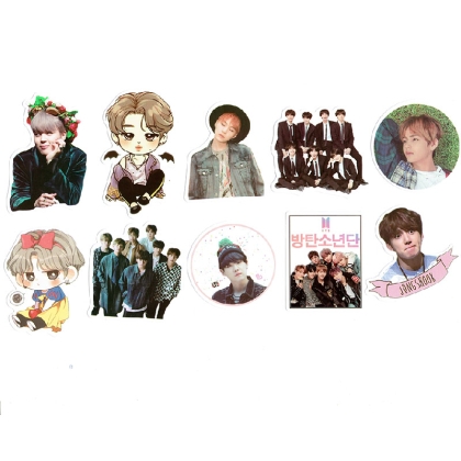 K-pop Sticker Pack - 10pcs - BTS