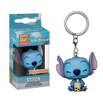 Funko Pocket Pop! Disney: Lilo &amp; Stitch - Stitch (with Boba) (Special Edition) Vinyl Figure Keychain