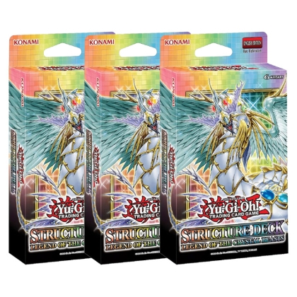 PRE-ORDER: HOBBY COMBO: 3 X Yu-Gi-Oh! TCG - Structure Deck: Legend of the Crystal Beasts