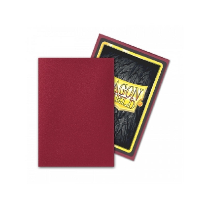 " Dragon Shield " Small Card Sleeves 60pc Matte - Blood Red 'Juusouken'