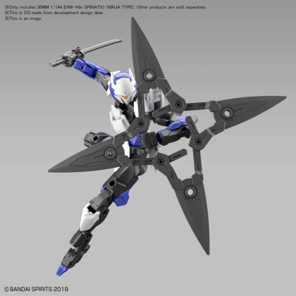 Gundam Model Kit 30 Minutes Missions Екшън Фигурка - 30MM EXM-A9N SPINATIO Ninja 1/144