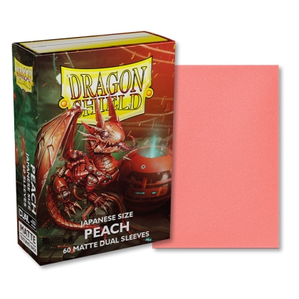 Dragon Shield Japanese size Dual Matte Sleeves - Peach Piip (60 Sleeves)