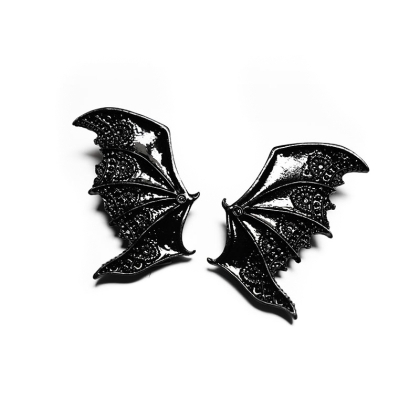 Hairpin - Bat Wings Black