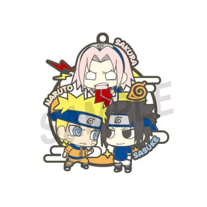 Naruto Rubber Charms 6 cm Assortment Three-man Cell
