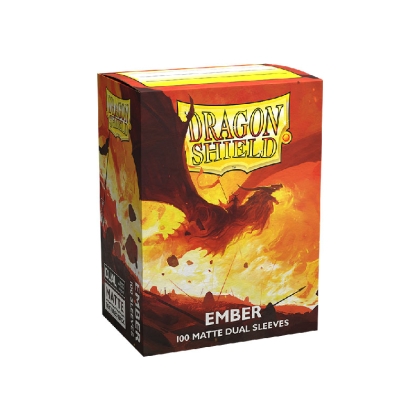 Dragon Shield Големи Протектори за карти 100 броя Dual матирани - Ember 'Alaric, Revolution Kindler'