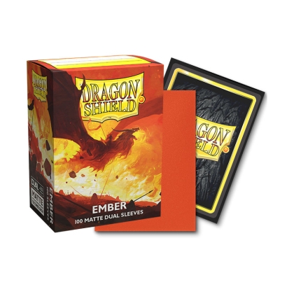 Dragon Shield Големи Протектори за карти 100 броя Dual матирани - Ember 'Alaric, Revolution Kindler'