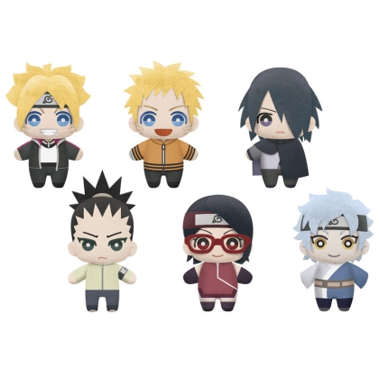 Boruto Naruto Next Generations Tomonui plush toy 12cm assorted Boruto, Naruto, Sasuke, Shikadai, Sarada or Mitsuki