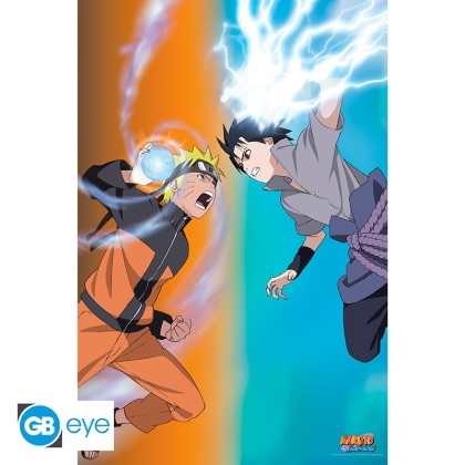 NARUTO SHIPPUDEN - Poster "Naruto vs Sasuke" (91.5x61)