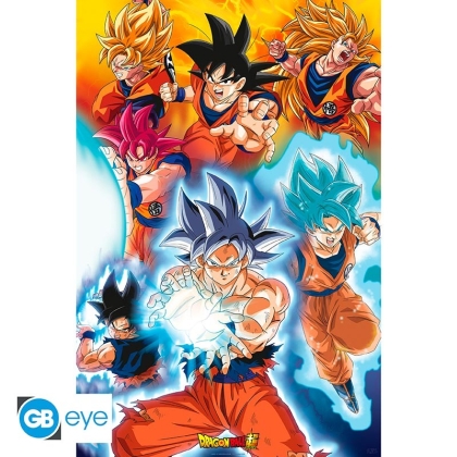 DRAGON BALL SUPER - Poster - "Goku's transformations" (91.5x61)