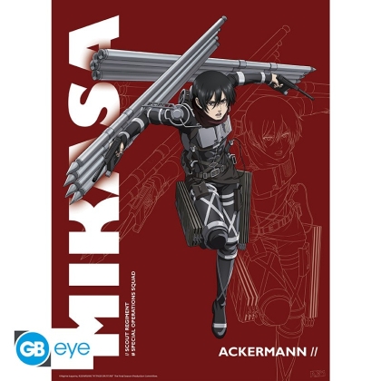 Attack On Titan: Комплект Плакати 2бр. - Levi & Mikasa