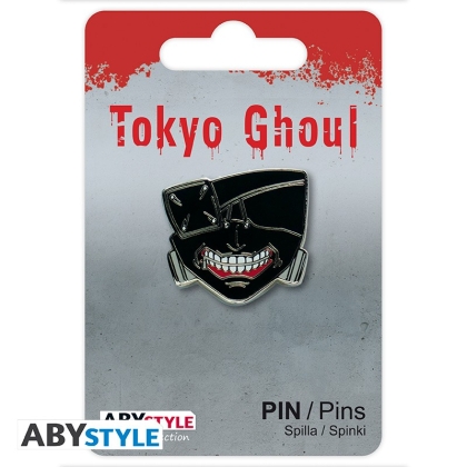 Tokyo Ghoul Метална Брошка - Ken Kaneki Mask