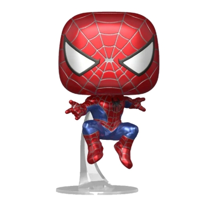 Marvel: Spider-Man No Way Funko Pop Колекционерска Фигурка - Friendly Neighborhood Spider-Man (Leaping) (Metallic) (Special Edition) #1158