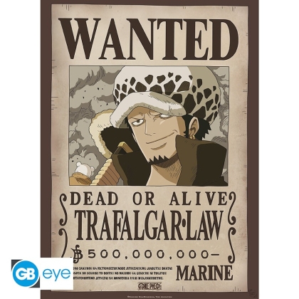 ONE PIECE - Poster «Wanted Trafalgar Law» (52x38)