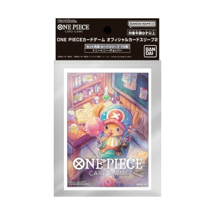 One Piece Card Game - Official Sleeve Chopper Red Sleeves (70 Sleeves)