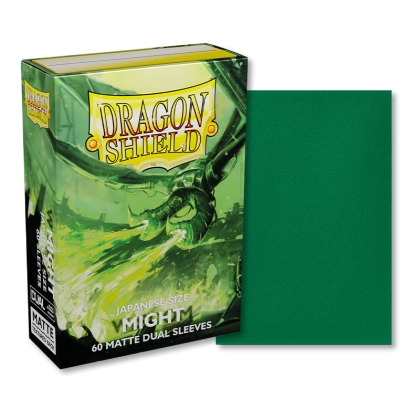 Dragon Shield Japanese size Dual Matte Sleeves - Might (60 Sleeves)