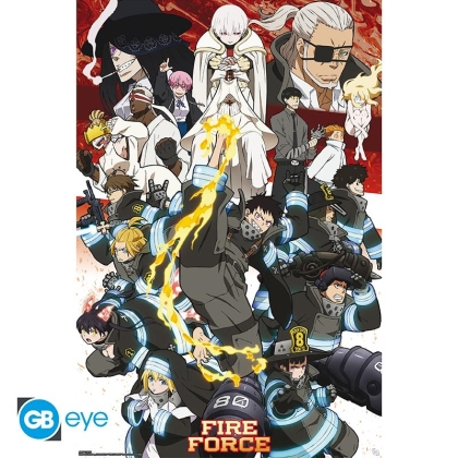 FIRE FORCE - Poster Maxi 91.5x61 - Key art season 2