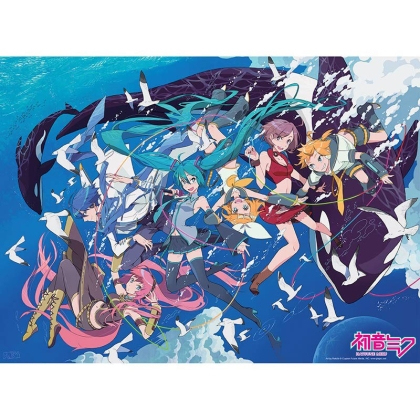 HATSUNE MIKU - Poster Chibi 52x38 - Miku & Amis Ocean