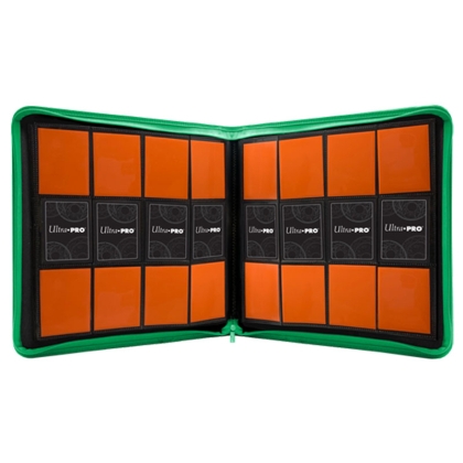 Ultra Pro 12-Pocket Албум за карти с цип  - Зелен