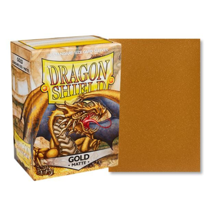 Dragon Shield Standard Card Sleeves 100pc - Matte Gold