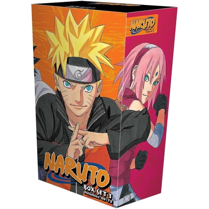 Manga: Naruto Box Set 3 Volumes 49-72 with Premium