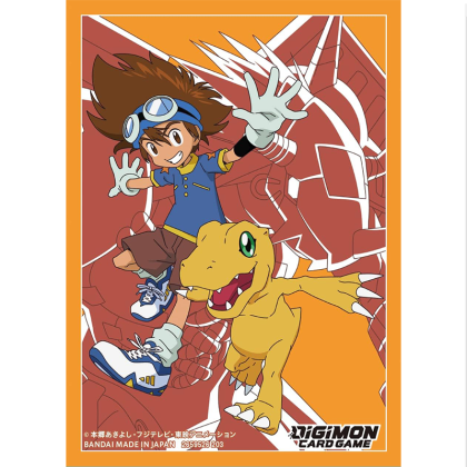 Digimon Card Game Standard Sleeves -Tai Kamiya & Agumon (60 Sleeves)